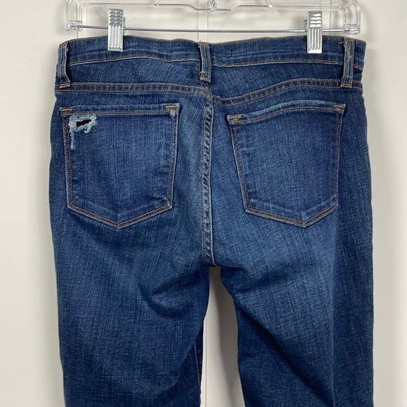 J Brand Mid Rise Rails Straight Leg Jean Women's 30 Ankle Distressed Norfolk - Picture 11 of 16